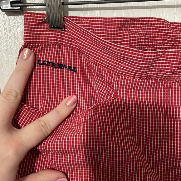 Vintage Ralph Lauren Lauren Jeans Co. Red & White 60’s Style Cigarette Pants - Picture 5 of 5